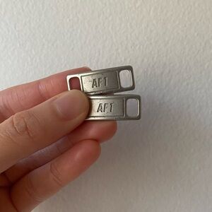 #2 Pair of Nike Silver AF1 Lace Locks/Buckles